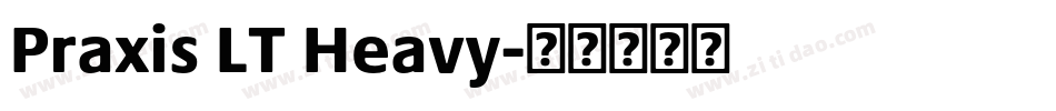 Praxis LT Heavy字体转换